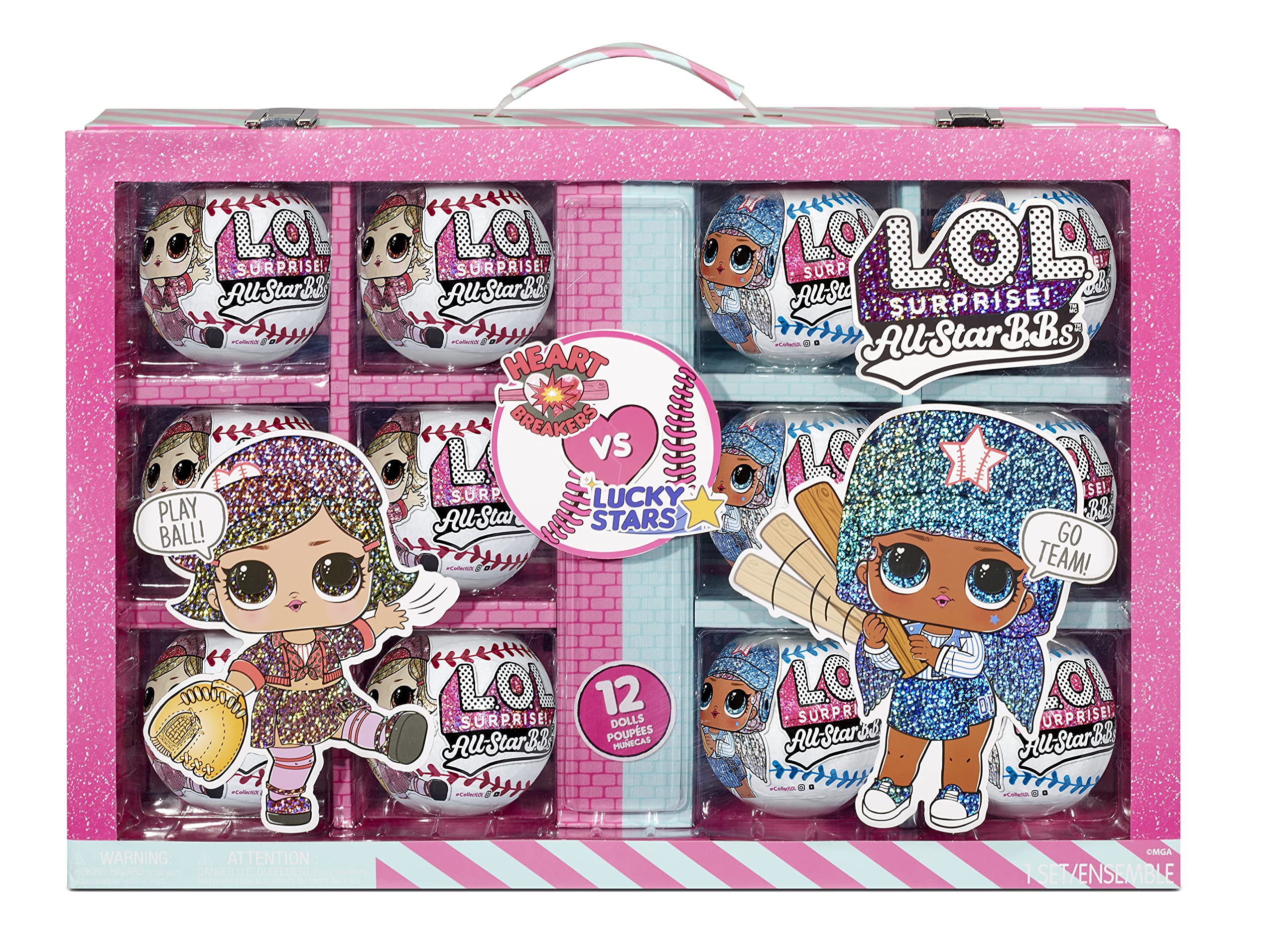 LOL Surprise All-Star Sports Ultimate Collection Series 1 - with 12 Baseball Dolls - Unbox 90+ Surprises, Including Trading Cards, Fashions & Accessories - Collectable Set for Boys & Girls Ages 3+ - Amazon Exclusive