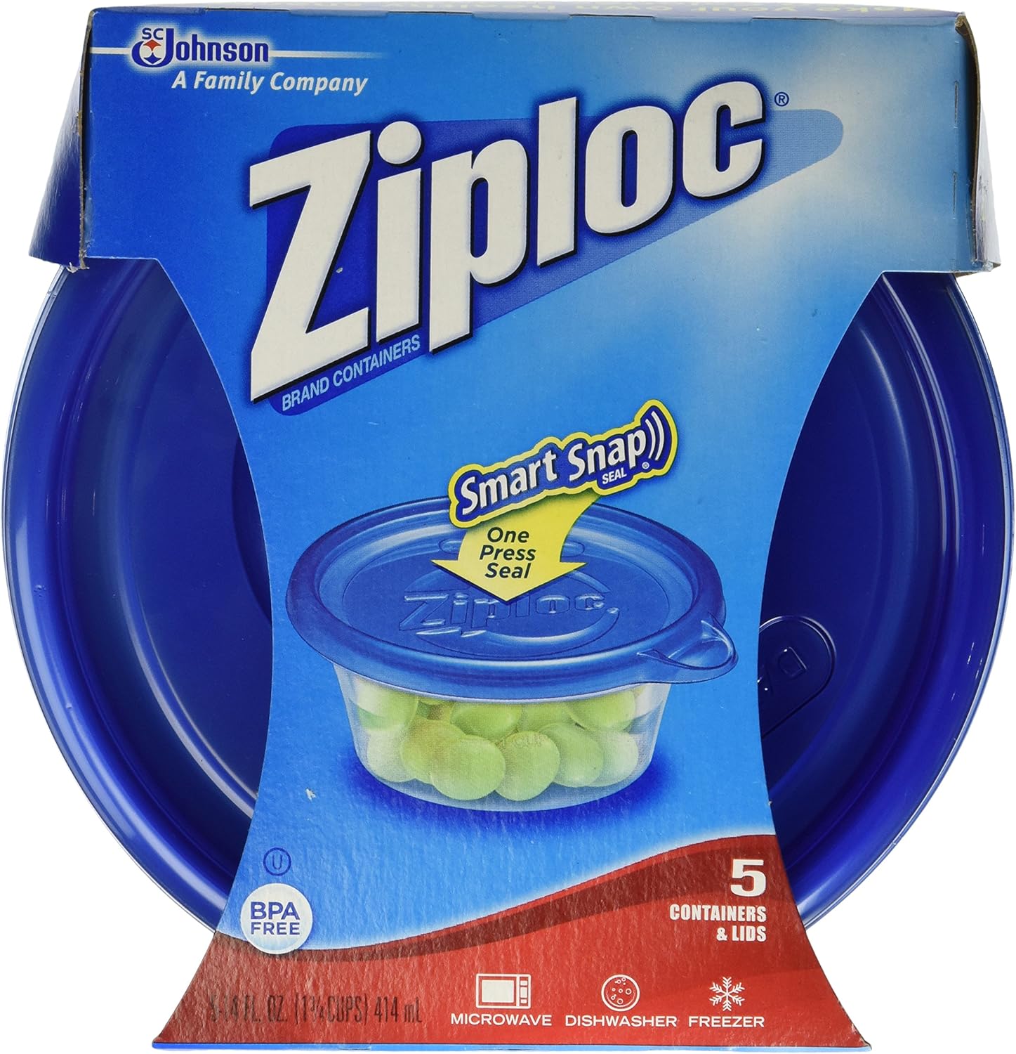 Ziploc Container, Small Bowl5 Ct Amazon.ca Grocery