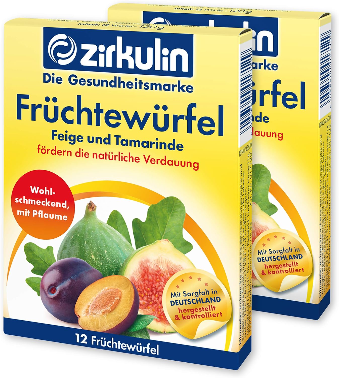 Zirkulin Früchtewürfel, zur Förderung der natürlichen Verdauung und