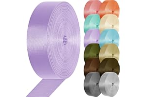 YOGHAVRS Nylon Webbing 1 inch 1.5 inch Heavy Duty Nylon Strap Flat Climbing Webbing for Indoor Outdoor Gear Crafting DIY Repairing Belt Camping Hiking Sports