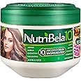 Nutribela Hair Mask for damaged dry hair treatment with Avocado Argan Collagen Coconut oil Keratin Aloe Vera Vitamin E Serum Shea Macadamia Deep Conditioner Curly Frizzy cabello maltratado 17Onz 3 pcs