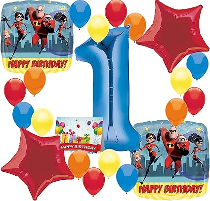 Amazon Com The Incredibles 2 Party Supplies Happy Birthday Balloon