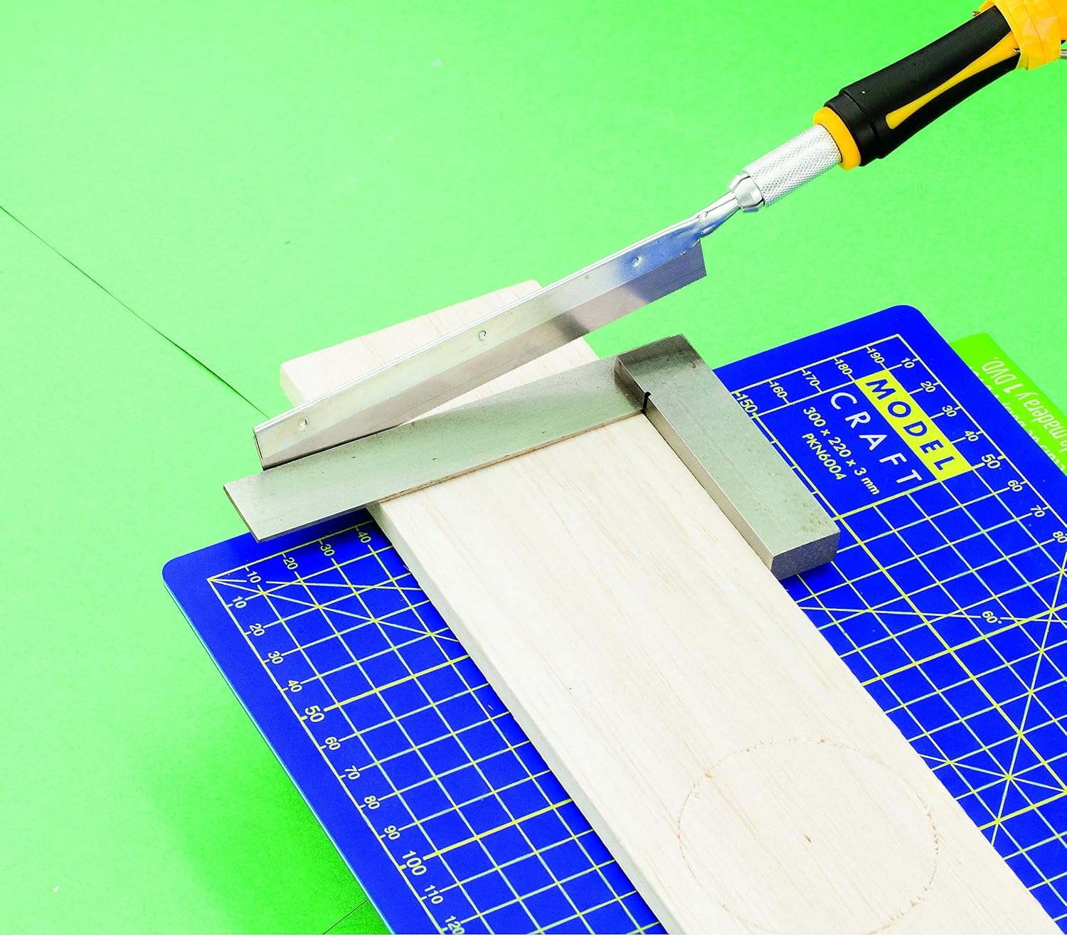 Modelcraft PKN1300 Saw Set for Modelling and Craft (8 Piece Set), Yellow, 24cm - Image 4