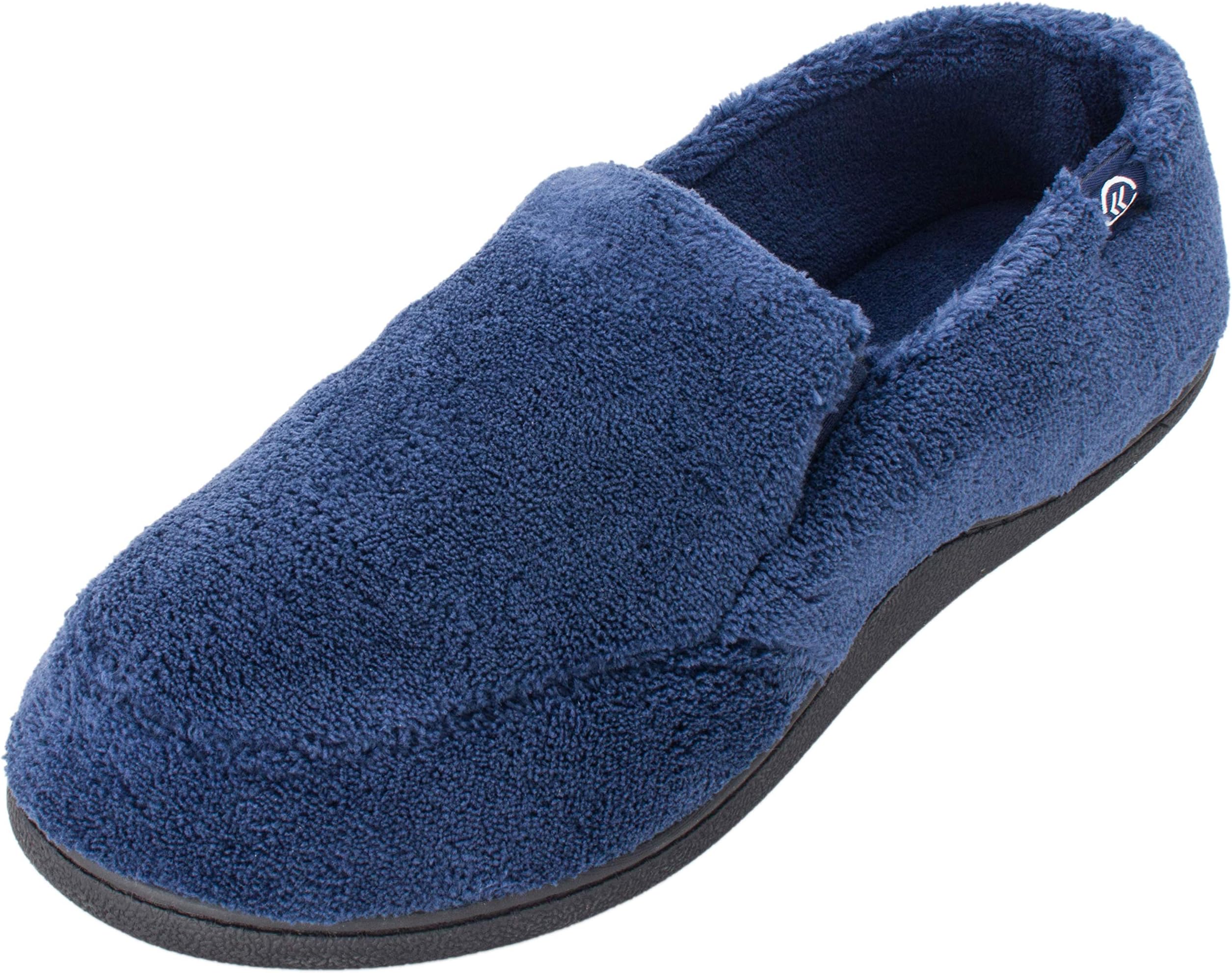 Mens Microterry Slip-On Navy XL 11-12