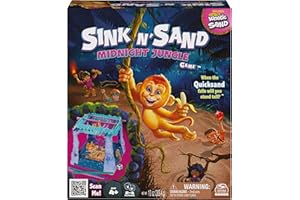 Spin Master Games Sink N’ Sand, Midnight Jungle Amazon Exclusive Kids Board Game with Kinetic Sand for Sensory Fun Gift Idea, for Preschoolers and Kids Ages 4 and up