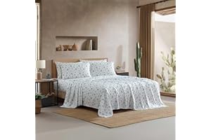Wrangler - Queen Size Sheets Set, Soft & Lightweight Bonus Bedding Set for Year Round Comfort, 6 Piece Bed Sheets with Matchi