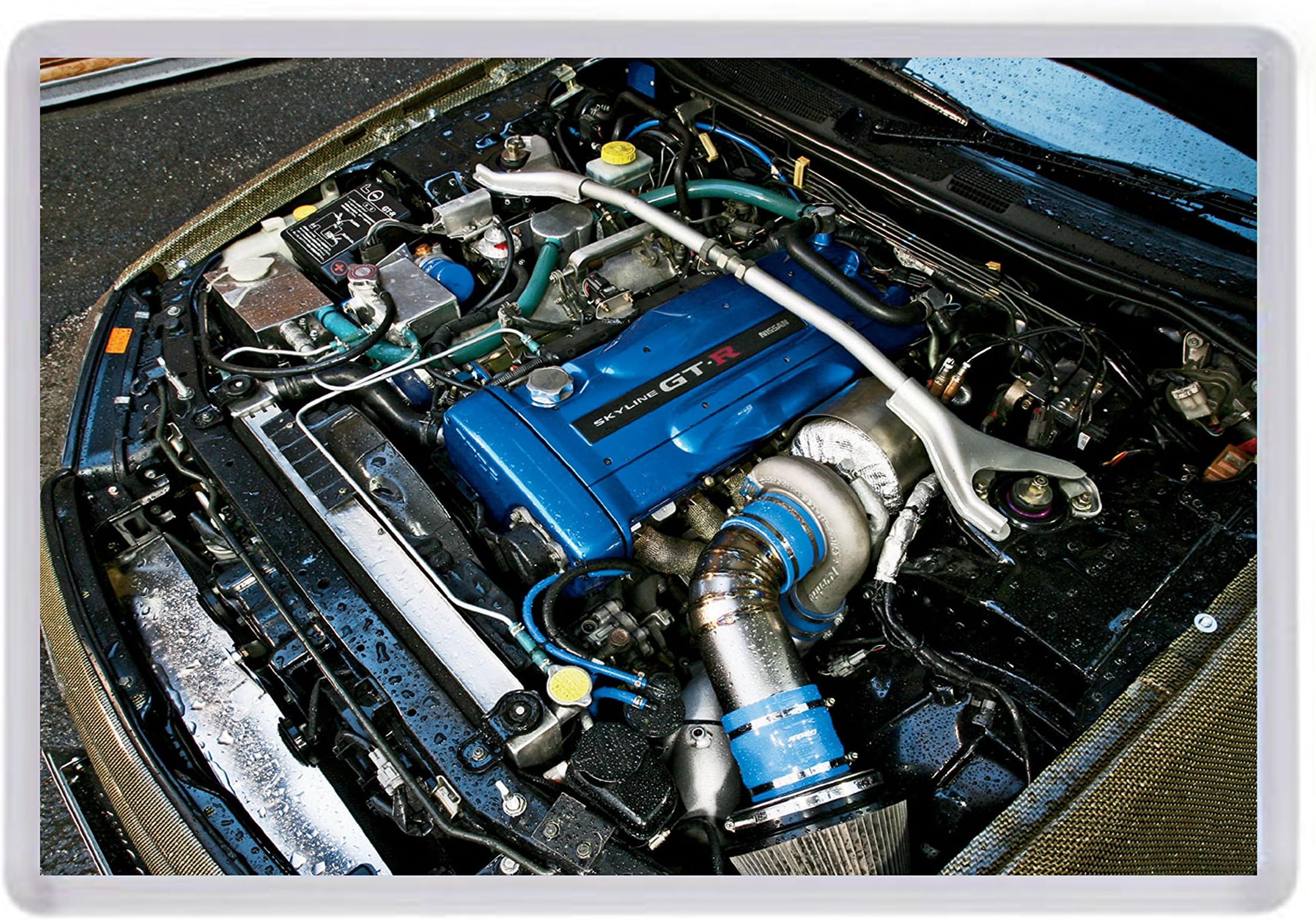 Nissan Skyline Engine Bay RB26 FRIDGE Magnet Birthday Christmas Anniversary Husband Wife Boyfriend Girlfriend Present Gift