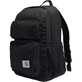 Carhartt Utility 27L Single-Compartment Backpack Black | Classic, Durable Pack with Laptop Sleeve and Duravax Abrasion Resistant Base