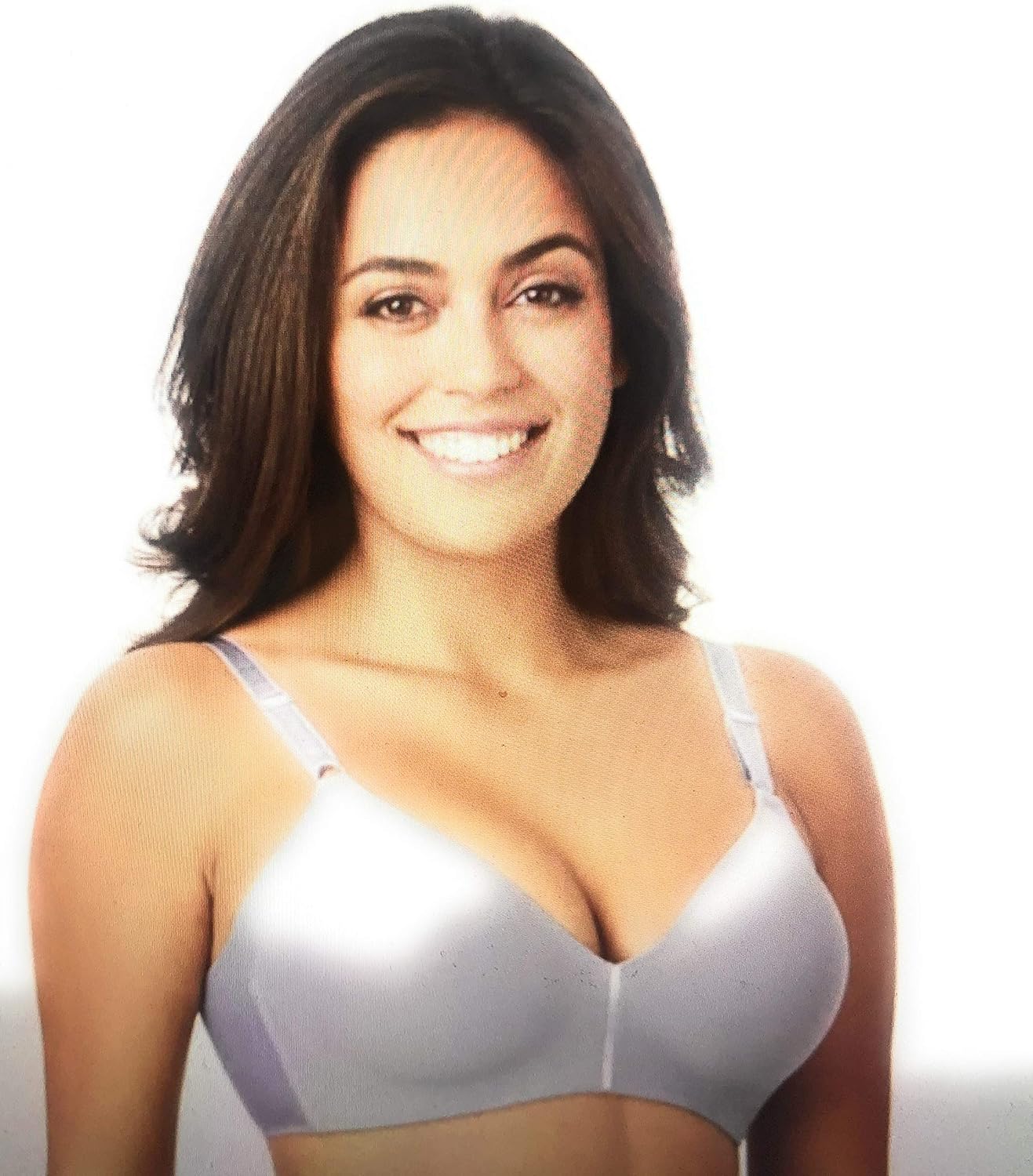 Olga Women's No Side Effects Wire Free Contour Bra, Dusty Lilac, 38DD