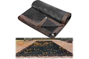 BIGGUN 9.7lb Fine Mesh Pool Leaf Net Cover- Heavy-Duty Rectangle Leaf Netting with Reinforced Gromments, 39x23ft Pool Cover Screen for 36x18ft Inground or Above Ground Pools Catching Leaves Debris