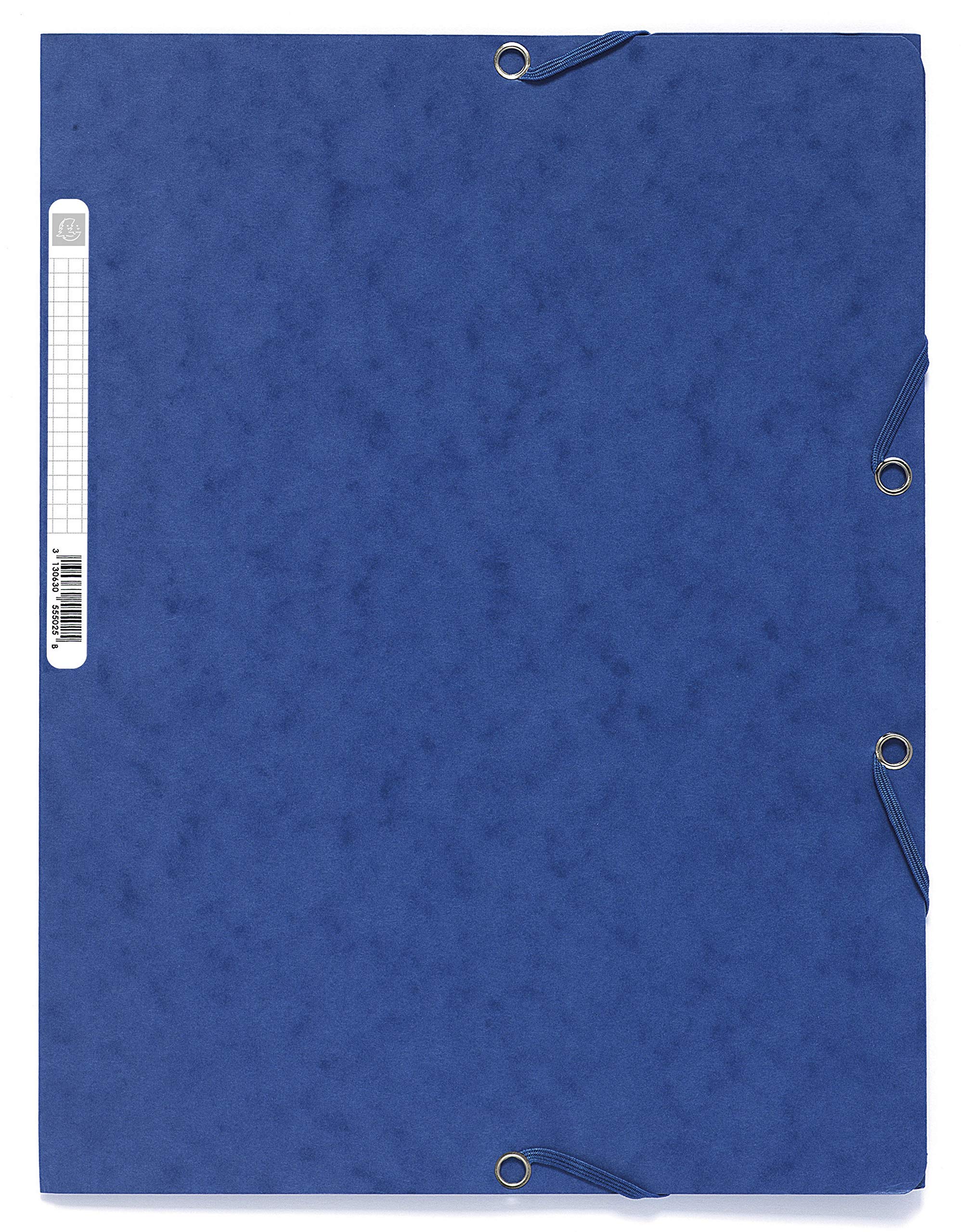 Exacompta - Ref. 55515E - 1 folder with elastic bands - pockets with 3 flaps - in 400 g/m2 glossy card - dimensions 24 x 32 cm for A4 format documents - 5 random colors
