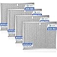 4 Pcs BPS1FA30 Range Hood Grease Filter 11-3/4" x 14-1/4" x 3/8" Multi-layer Aluminum Mesh - Fit for Bro.an Nu.Tone Allure Range Hood Filter,Replaces 99010299 BPS2FA30 99010305 by TOMOON