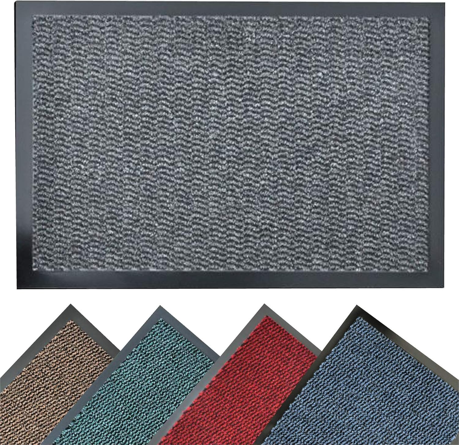 BRAVICH® Anthracite Charcoal Small NonSlip Heavy Duty Entrance Door