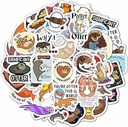100Pcs Sea and River Otter Stickers for Laptop and