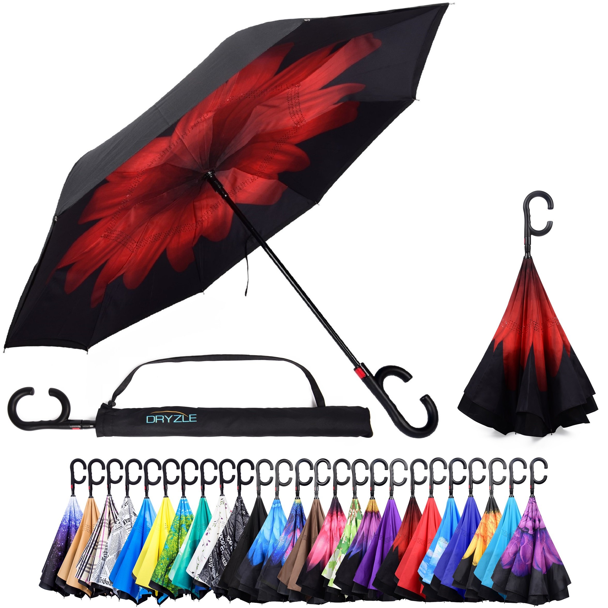 Buy Reverse Inverted Inside Out Umbrella Upside Down UV Sun