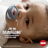 NUK MommyFeel Baby Dummy 0-9 Months BPA-Free Silcone Blush Sandstone 2 Count view 5