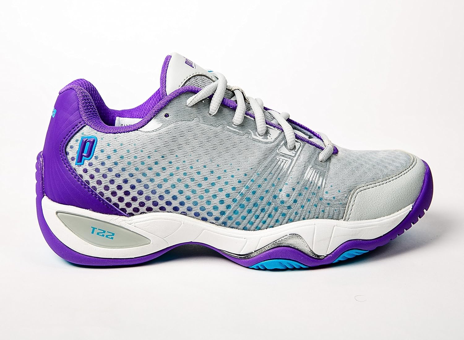 Prince T22 Lite Women's Tennis Shoes (Gray/Purple/Blue) (6