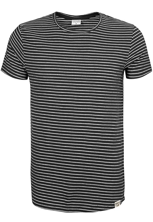 Stitch & Soul Herren Basic T-Shirt mit Streifen