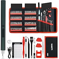 KAIWEETS Electric Screwdriver Set, 137 in 1 Mini Precision Screwdriver Kit with 120 Bits, Rechargeable 2 Gears Torque Power S