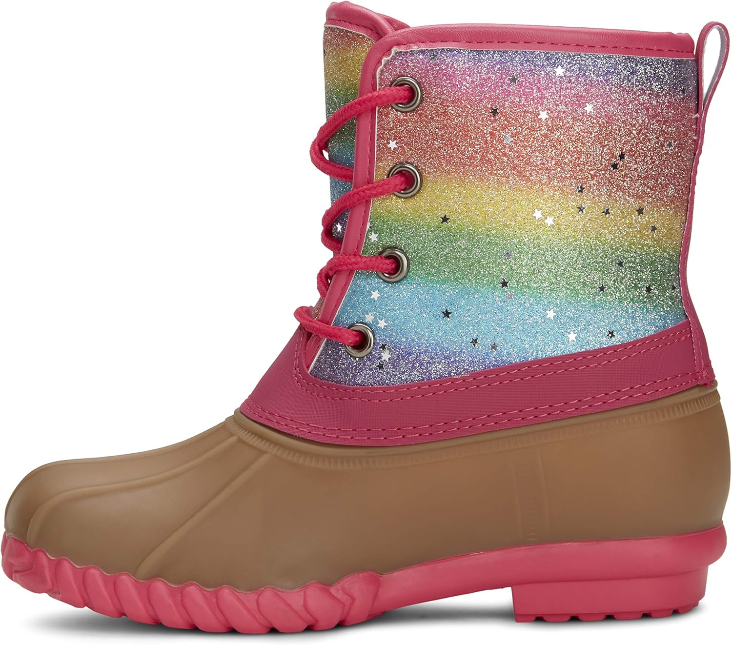 rainbow duck boots