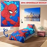 Marvel Spiderman Duvet Cover Set Single Bedding Kids Teens Blue view 3