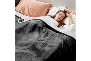KINETHEME Electric Blanket Heated Full Size, Ultra-Soft 84" x 72" Heating Blankets, Fast, Even & Efficient Heating, 1-12 Hours Auto-Off and 6 Heatin Settings, UL Listed for Safety, Warm Gift for Grandma