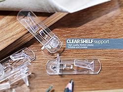 Jamiikury 30pcs Locking Shelf Support Pegs, 6mm