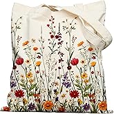 bafayago Double-Sided Canvas Tote Bag for Women with Magnetic Snap, Wide Strap & Inner Pocket for Work, Shopping, Travel