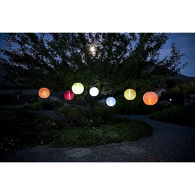 Buy Allsop Home And Garden Soji Original 10 Round Led Outdoor Solar Lantern Handmade With Weather Resistant Uv Treated Nylon Stainless Steel Hardware Auto Sensor On Off Chinese Style Globe Light Orange 1 Count Online