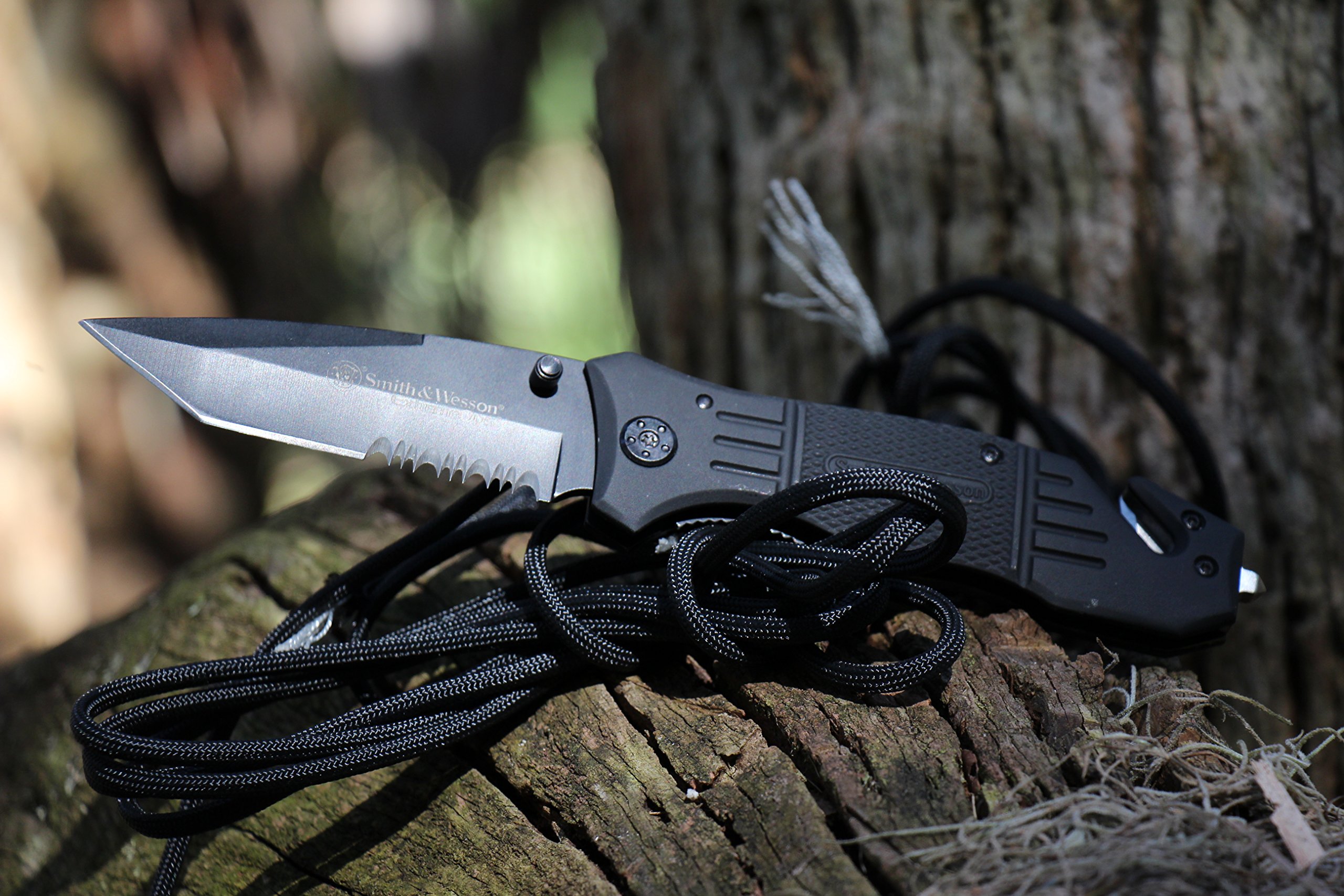 Smith-Wesson-SWFR2S-8in-Stainless-Steel-Folding-Knife-with-33in-Tanto-Point-Serrated-Blade-and-Aluminum-Handle-for-Outdoor-Tactical-Survival-and-Everyday-Carry