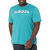 adidas Mens Essentials Single Jersey Linear Embroidered Logo T-Shirt