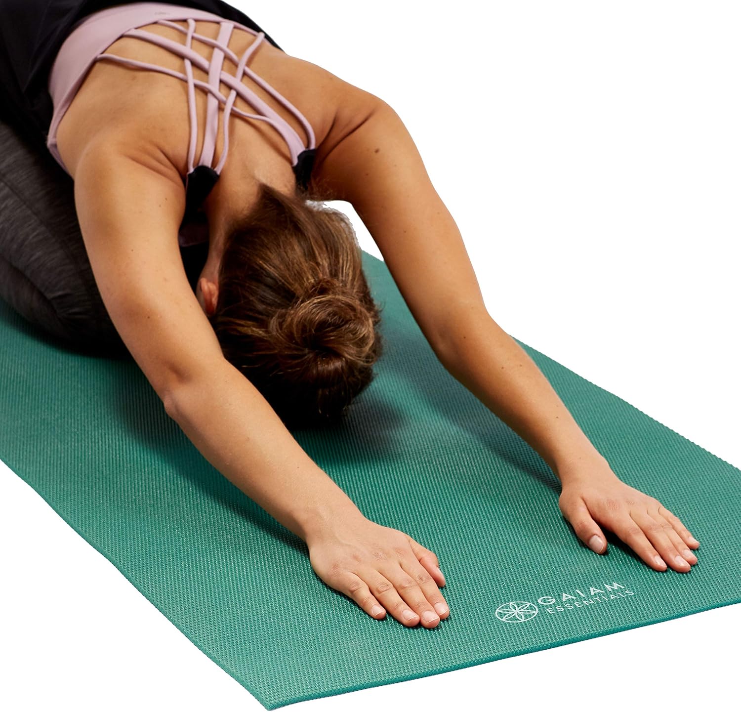 Gaiam Essentials Premium Yoga Mat with Yoga Mat Carrier Sling, Purple, 72 InchL x 24 InchW x 1/4 Inch Thick : Sports & Outdoors