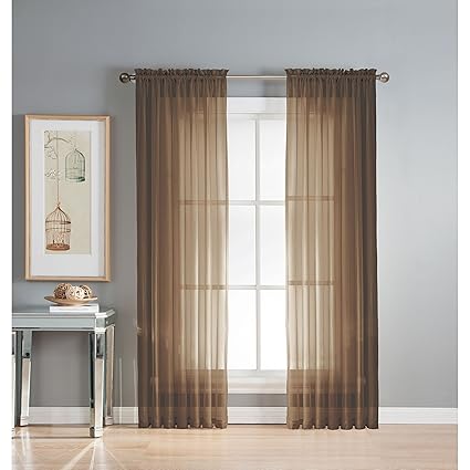 Amazon Com Window Elements Diamond Sheer Voile Extra Wide 112 X