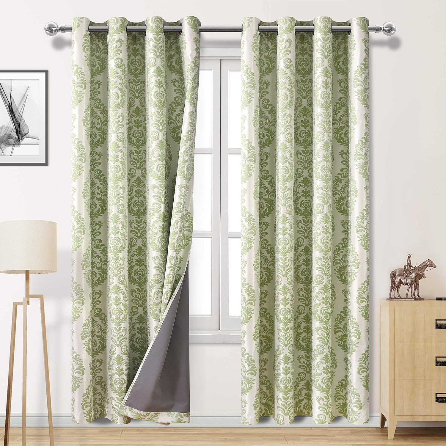Best light green curtains for living room