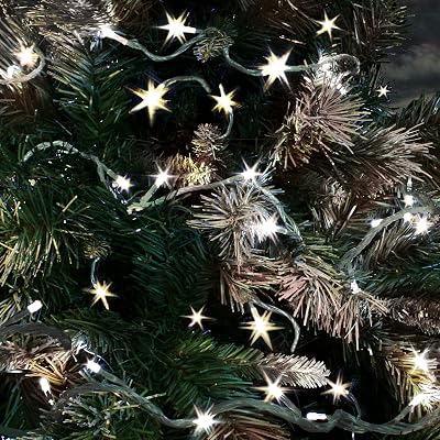 The Christmas Workshop 300 Warm White LED Christmas Lights 29.9m Battery