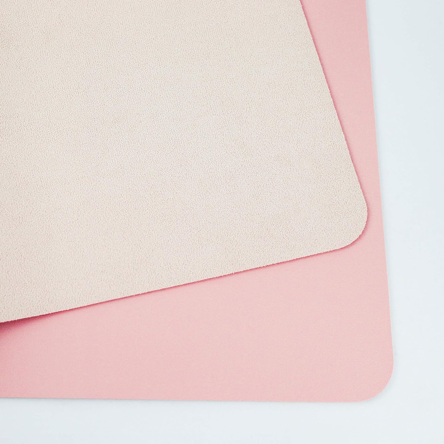 Non-Slip Desk Pad, Waterproof PVC Leather Desk Table Protector, Ultra Thin Large Mouse Pad, Easy Clean Laptop Desk Writing Mat for Office Work/Home/Decor(Pink, 23.6" x 13.7") : Office Products