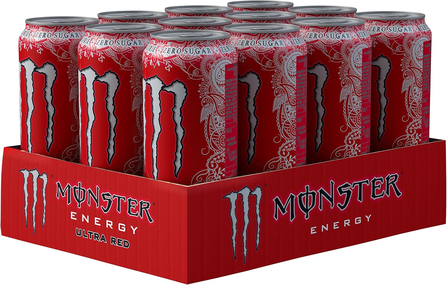 Monster Energy Ultra Red 12 x 500ml Cans Amazon.co.uk Prime Pantry