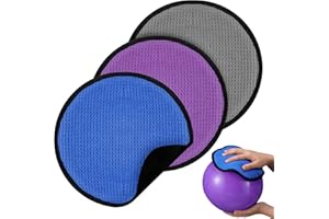 HunnmingRe 3 Pcs Dual Sides Bowling Towel Leather Shammy Washable Microfiber 3 Layers of Material Bowling Towel Accessories Ball Cleaning Waffle Suede Cloth to Wipe Off Dirt Oil