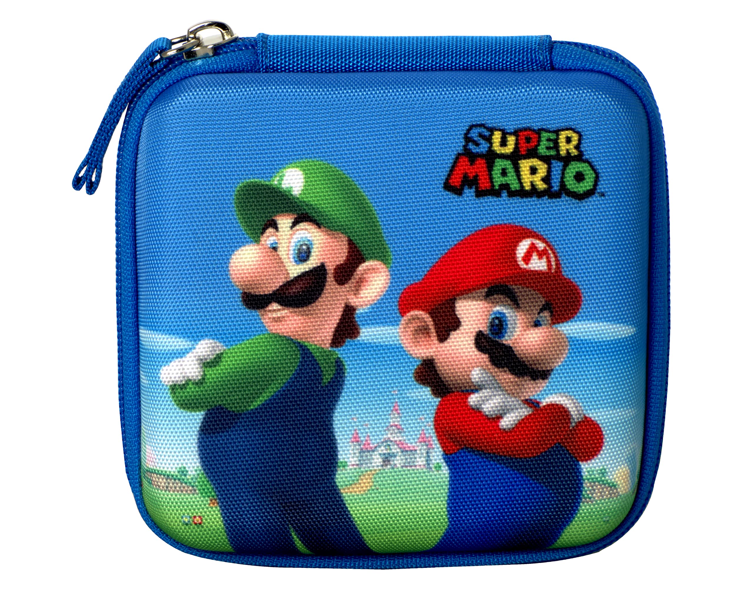 Panini Franco Cosimo Supermario Gamer Pencil Case with Zip, Internal Orgnaised, Ideal for Organizing Stationery and Small Items - 12 x 4.5 x 12 cm, Multi-Coloured, Taglia Unica, Casual