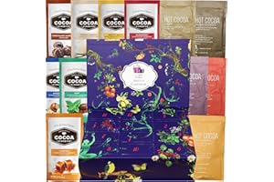 Assorted Hot Cocoa Advent Calendar Premium Box (12 Days Christmas Countdown), Christmas Gift Idea for Men, Women, Friends, Fa