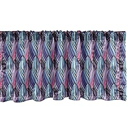 Ambesonne Abstract Window Valance, Illustration of