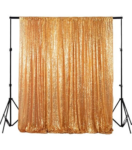 Gold Pailletten Fotohintergrund 20x10 Fuß – Glitzernder Stoff Für Hochzeiten, Partys & Fotoshootings