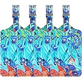 4 Pack Luggage Tag for Suitcases TSA Approved, Leather Suitcase Tags Identifiers, Cute Bag Name Travel Tags ID Labels for Women Men Cruise Airport Luggage Travel Essentials by Sodsay