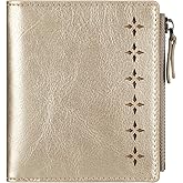 Lavemi Ultra Thin Small Compact Leather Womens Girls Wallets RFID Blocking Credit Card Holder for Women