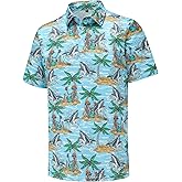 Men's Golf Polo Shirts Funny Golf Shirts for Men Performance Moisture Wicking Quick Dry Athletic Short Sleeve Shirts