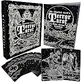 The Ghoulish Garb Terror Tarot Card Deck Shadow Edition - 23 Card Major Arcana Halloween Tarot Cards and Guidebook Occult Gothic Oracle Cards for Beginners with Guide Book Oracle Decks