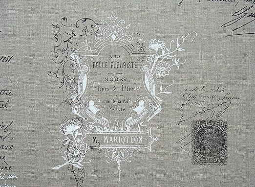 Leinen Stoff Nostalgie Stoff Vintage Stoff Shabby Chic Stoff 100 Leinen 150 Cm 1 Meter Amazon De Kuche Haushalt