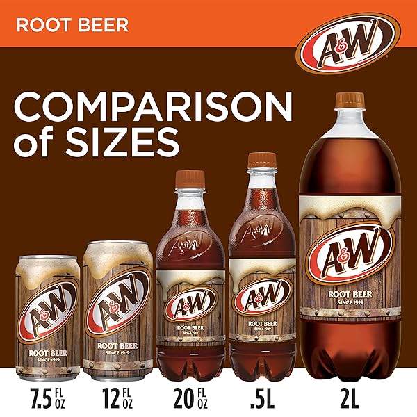 A&W ROOT BEER SODA, 12 FL OZ CANS, 12 PACK