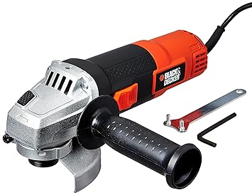 BLACK+DECKER G720 820W 4/100mm Small Angle Grinder (Red & Black)