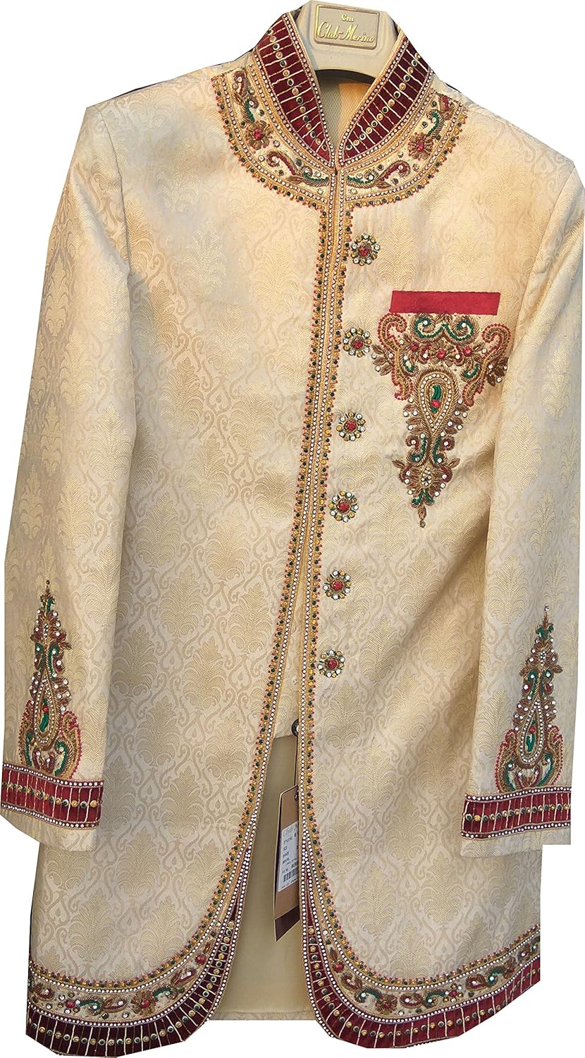 men's embroided sherwani